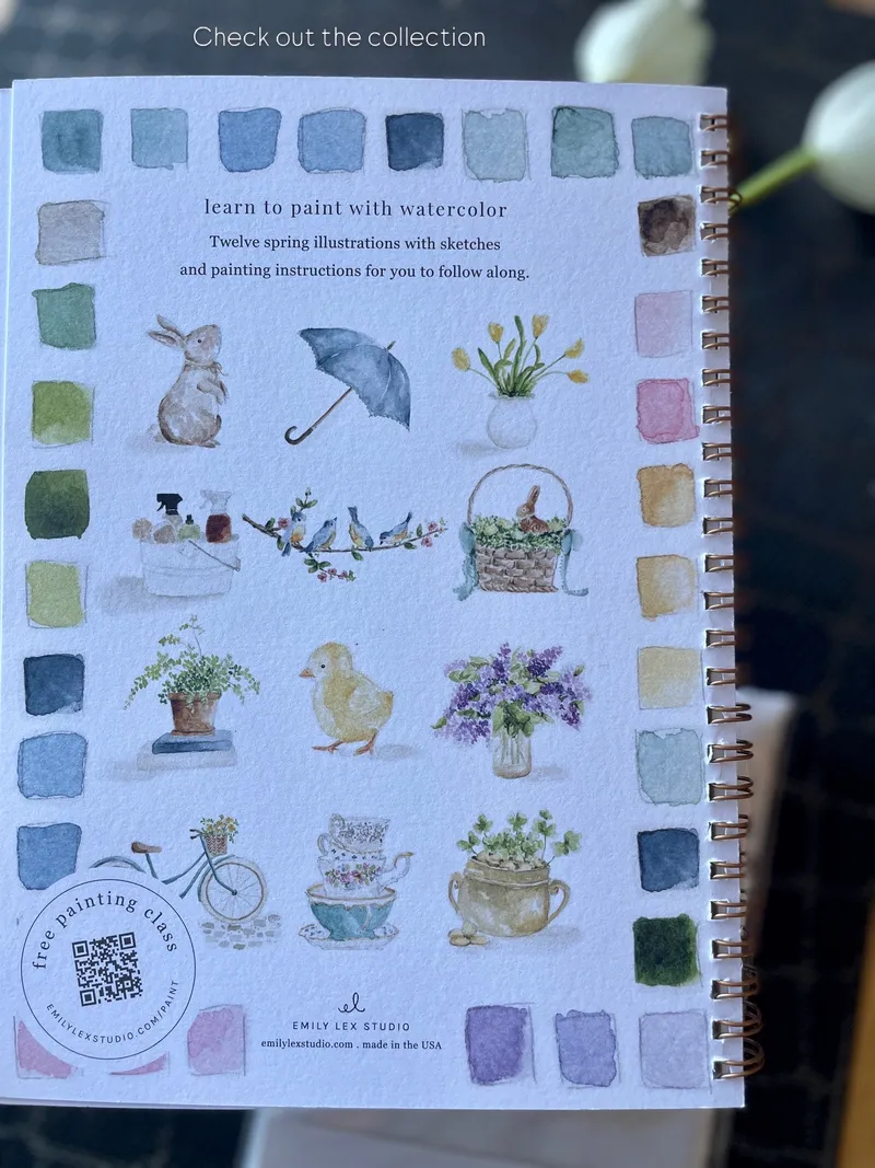 Watercolor art print, fifth piece in series